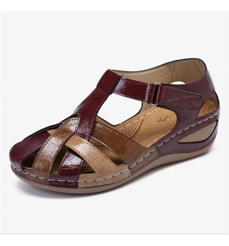 Sandalias Ortopédicas For Mujer Zapatos Retro Con Punta