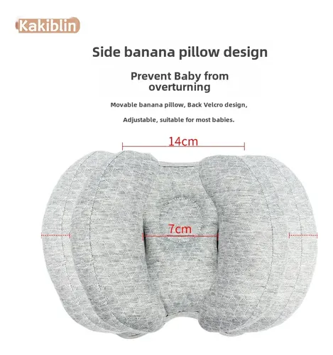Almohada Para Asiento De Coche Para Bebé Tipo U, Color Gris