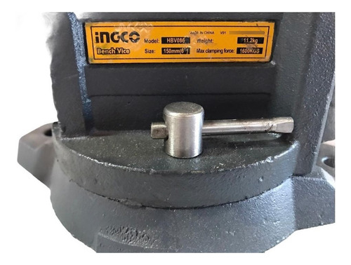 Imagen 4 de 5 de Tornillo De Banco 6'' Fuerza 1600 Kg, Uso Rudo, Marca Ingco