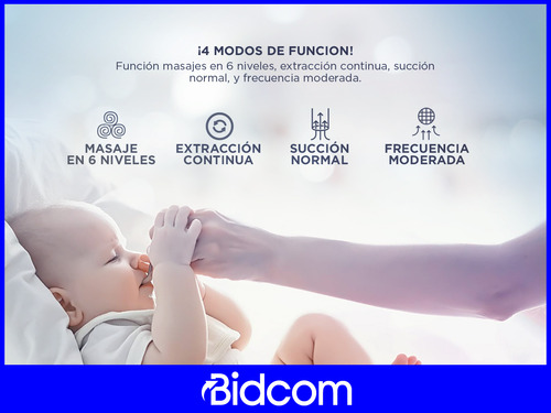 Extractor Leche Mamas Doble Automatico 9 Niveles Succión