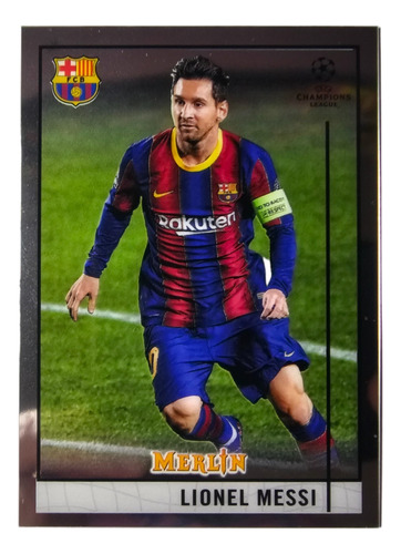 Tarjeta Lionel Messi Topps Barcelona Merlin 2018