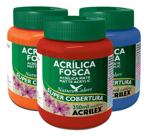 Tinta Acrílica Fosca Para Artesanato 250ml - Acrilex