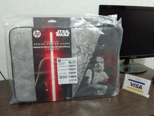 Mouse Wireless Y Funda Porta Laptop Star Wars Darth Vader