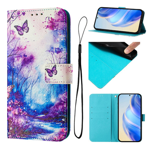 Funda De Piel A Prueba De Golpes Para Teléfono Inteligente Huawei P, Ranura Tipo Cartera, Tarjeta Ch059s
