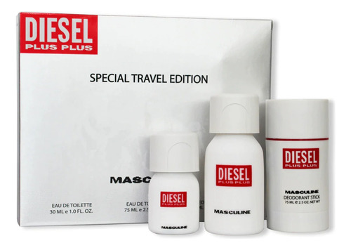 Set Perfume Diesel Plus Plus Masculine 75ml. + Desodorante +