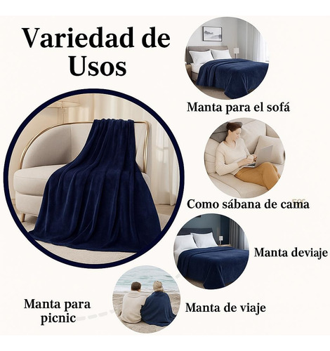 Manta Frazada Flannel 1 Plaza Y Media (2,20x1,80 Metros) Rosa Viejo Liso