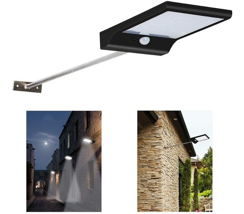 Imagen 1 de 7 de Lámpara Solar Luces Jardín 36 Led Solares Exterior Foco Le