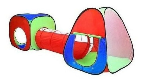 Imagem 4 de 5 de Toca Barraca Infantil 3 Em 1 Com Tunel + 150 Bolinhas