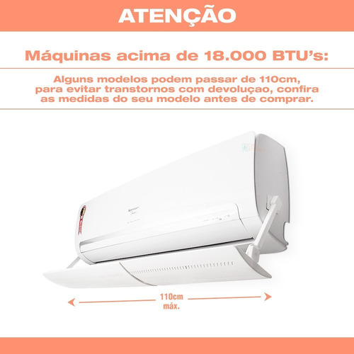 Imagem 10 de 10 de Defletor Ar Condicionado Plástico Direciona Vento - Promoção