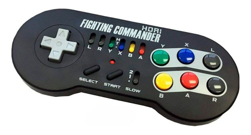 Control Inalambrico Hori Snes Fighting Commander Color Negro