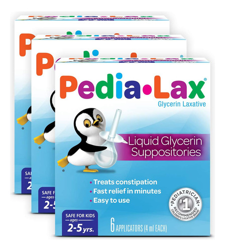 Pedia-lax Supositorios De Glicerina Líquida Laxante Para Niñ