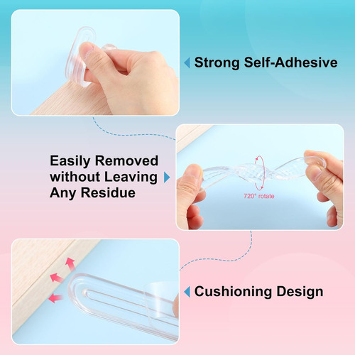 Protector De Pared De Silicona Transparente 5.51 X 0.7