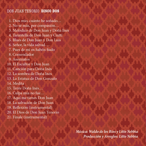 Waldo De Los Ríos Y Litto Nebbia - Don Juan Tenorio