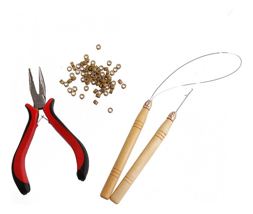 Kit De Pinzas Y Micro Anillas De Enganche Para Extensiones