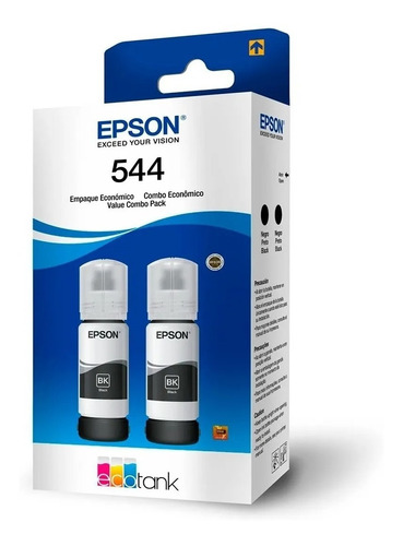 Value Combo Pack 2 Tintas Epson T544 Negras L3110 L3150 