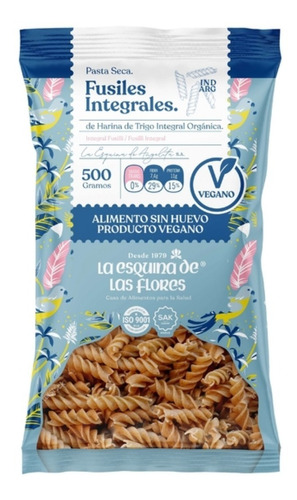 Fideos  Fusilli Organicos- La Esquina De Las Flores - 500g