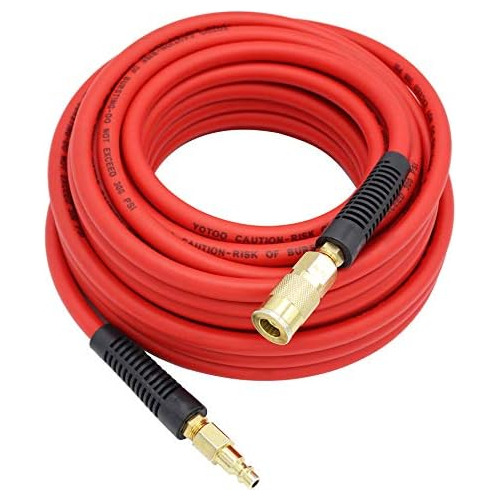 Hybrid Air Hose 1/4inch By 50feet 300 Psi Heavy Duty, L...