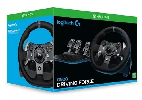 Volante Logitech G920 Driving Force Compatível com Xbox One, PC e