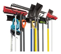 Comprar Estante De Almacenamiento De Herramientas, Organizador De Garaje De 8 Piezas, Metal, Montaje En Pared, Soporte Para Escoba, Fregona, Pala Y Herramientas, Por Solución De Almacenamiento Para Mano