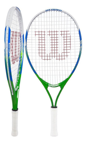 Raqueta Tenis Wilson Us Open 23 PuLG Junior Niños 7 A 8 Años Color Azul/verde Tamaño Del Grip 3 5/8