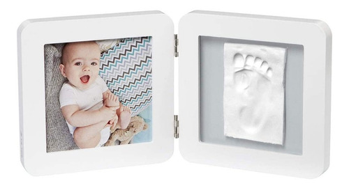 Porta Retrato Com Molde Para Pezinho Do Bebê Baby Art Branco