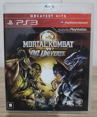Mortal Kombat Vs Dc Universe, Jogo Original Para Ps3 