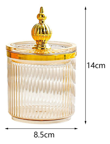 2 Cotton Swab Storage Box, Amber Case