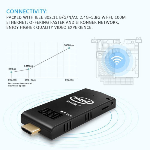 Imagen 5 de 5 de Z83-f - Mini Pc Sobremesa Sin Ventilador, Lpddr3l 2gb