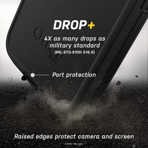 Protector Uso Rudo Para Iphone 14 Pro Otterbox Defender Negro
