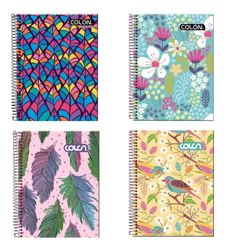 Cuaderno Especial Femenino Colon 150h Anillado Triple 