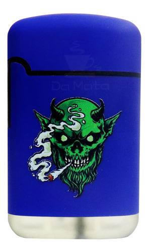 Maçarico 1 Chama Estampado Zengaz Zl Devil Smoke