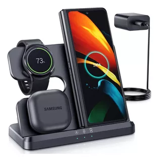 1 Carregador Sem Fio Para Samsung Z Fold 4/3 Watch5/4 Buds