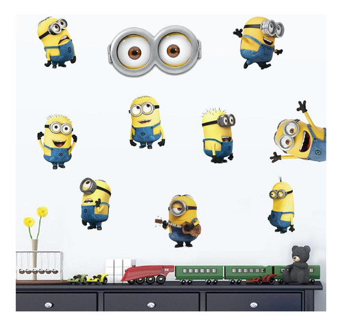 Calcomanías Pared Despegables De Minions Despicable Me