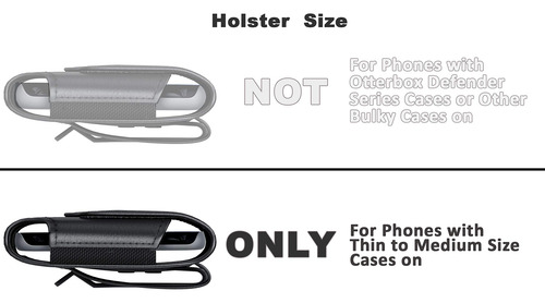 iPhone 16 16 Pro 15, 15 Pro 14 13 12 11 X Xs 10 Xr, Galaxy S24 5g, S23, S22 - Cell Phone Belt Holder