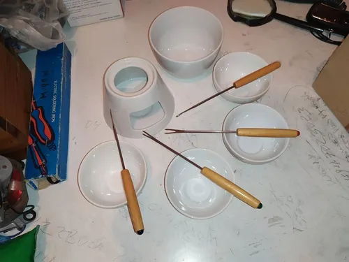 Fondue De Porcelana. Nuevo
