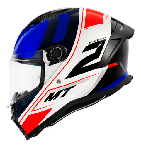Capacete Mt Helmets Fechado Moto Esportivo Com Aerofólio