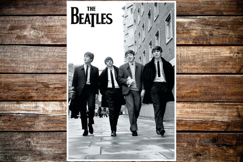 Combo 3 Posters The Beatles Y Bob Dylan 47x32cm 200grms B&n