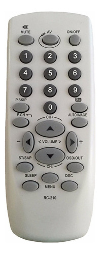 Controle Tv Cce Cyber Rc 210 Hps 2971 2991 3407 2985 Rc-210 - Pix