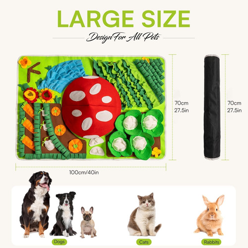 Alfombrilla De Olfateo Mewoo Perros Grandes 101 X 70 Cm