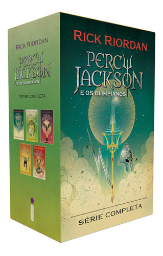 Box Percy Jackson E Os Olimpianos, Série Completa, Autor Rick Riordan, Idioma Português, Editora Intrínseca, Capa Mole, 2024