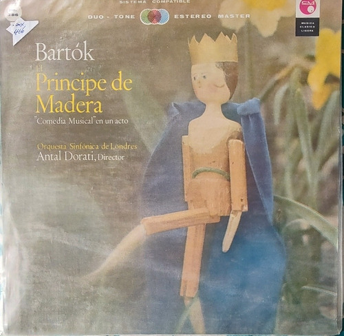 Vinilo Lp  Bartok El Principe De Madera (xx466