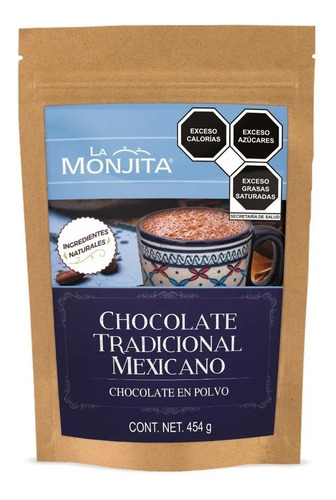 La Monjita Chocolate Tradicional Mexicano 454g