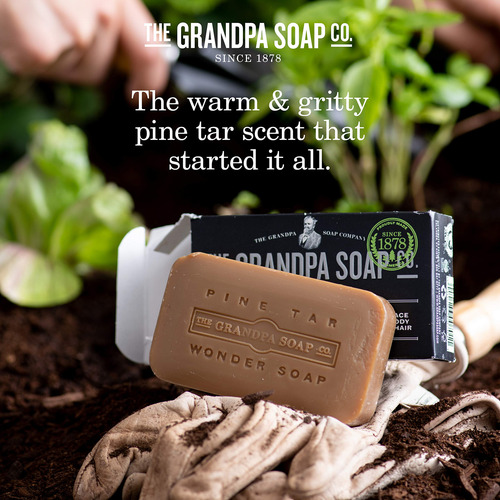 Soap The Grandpa Soap Company Pine Tar 3 En 1, 90 Ml, Paquet