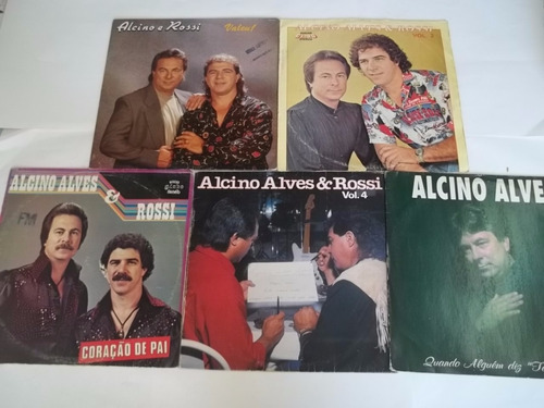 Vinil Lp - Alcino Alves E Rossi Com 5 Discos Conforme Foto