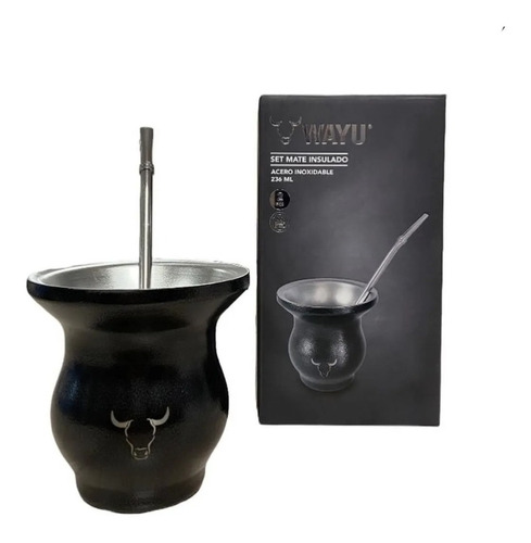 Mate Insulado + Bombilla Wayu Matero Mate 236ml