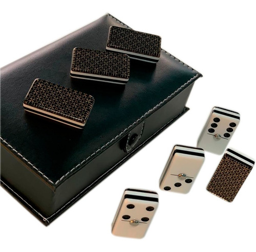 Domino Baraja Rombos Dorado / Domino Baraja Rombos Azul