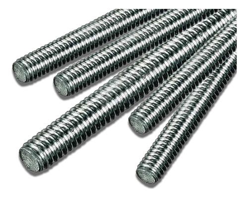 Varillas Roscadas Zinc 8mm Rosca 1.25 X 1 Mts 10 Unidades