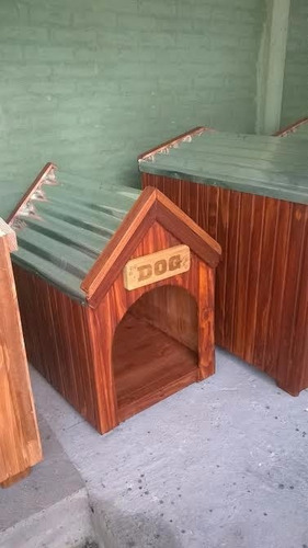 Cucha Casita Para Perro. Madera. Nombre Tallado De Regalo!!!