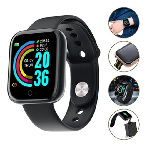 Imagen 6 de 10 de Smart Band Watch D20 Pro Reloj Bt Ritmo Cardiaco Oxímetro