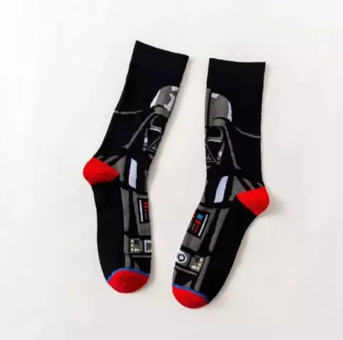 Medias X6 Star Wars Calcetines Dark Vader Chewbacca - R2-d2